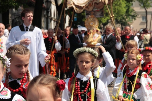 Boże Ciało w Łowiczu - Procesja