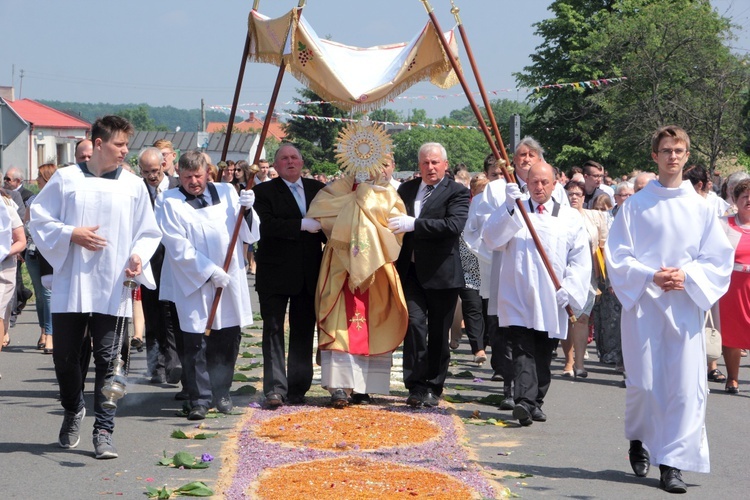 Procesja Bożego Ciała w Oporowie