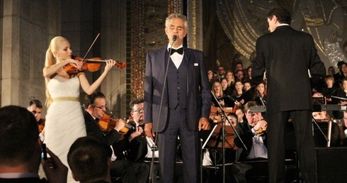 Andrea Bocelli u Jana Pawła II