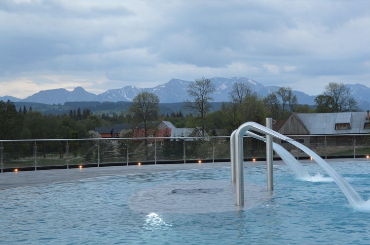 Kąpiel z widokiem na Tatry