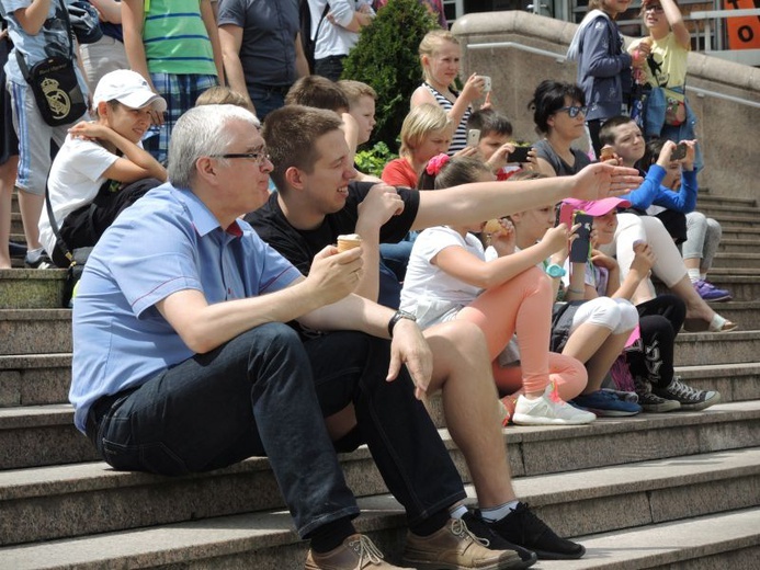 Flash mob na Dzień Dziecka w Bielsku-Białej