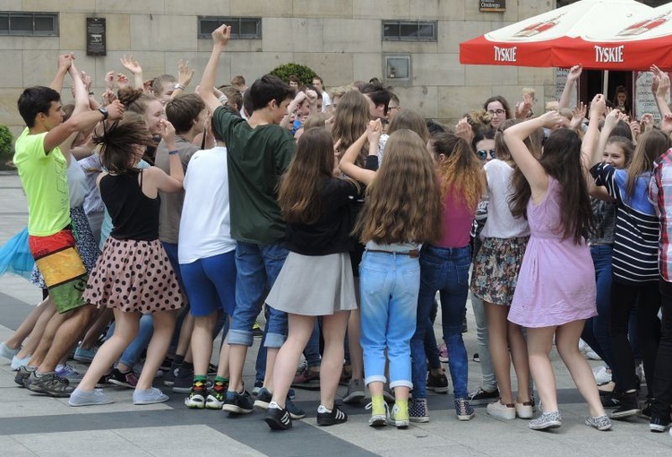 Flash mob na Dzień Dziecka w Bielsku-Białej