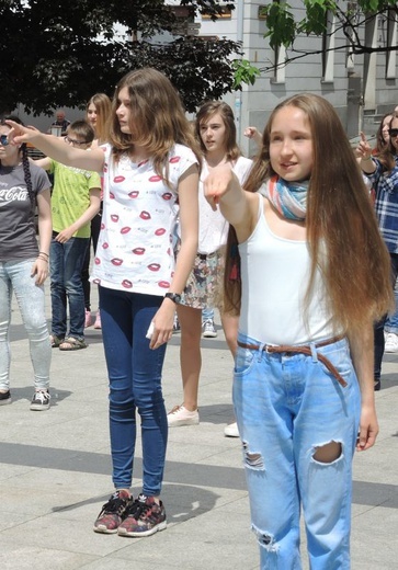 Flash mob na Dzień Dziecka w Bielsku-Białej