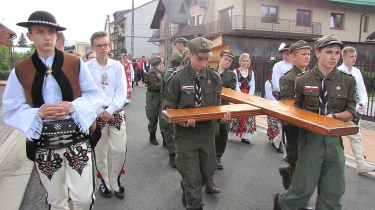 Peregrynacja symboli ŚDM w Czarnym Dunajcu - cz.1