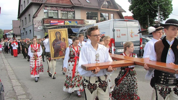 Peregrynacja symboli ŚDM w Czarnym Dunajcu - cz.1