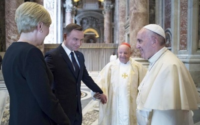 Andrzej Duda i papież Franciszek