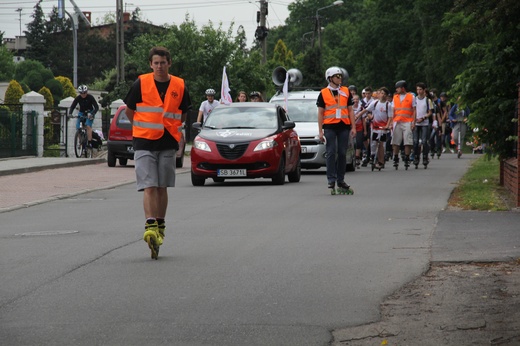 Pielgrzymka rolkowa do Rud (Paniówki)