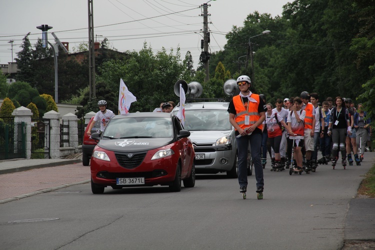 Pielgrzymka rolkowa do Rud (Paniówki)