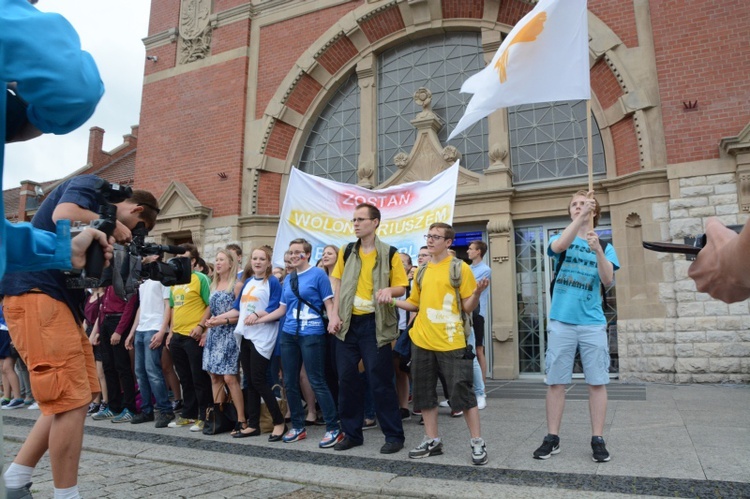 Flash mob wolontariuszy ŚDM