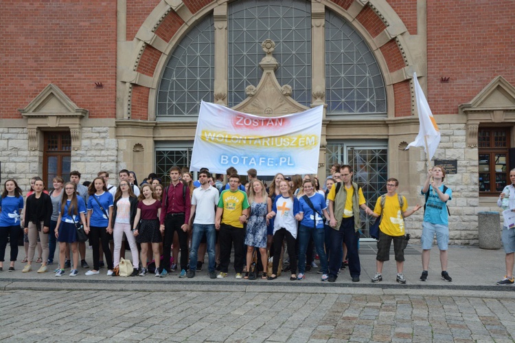 Flash mob wolontariuszy ŚDM