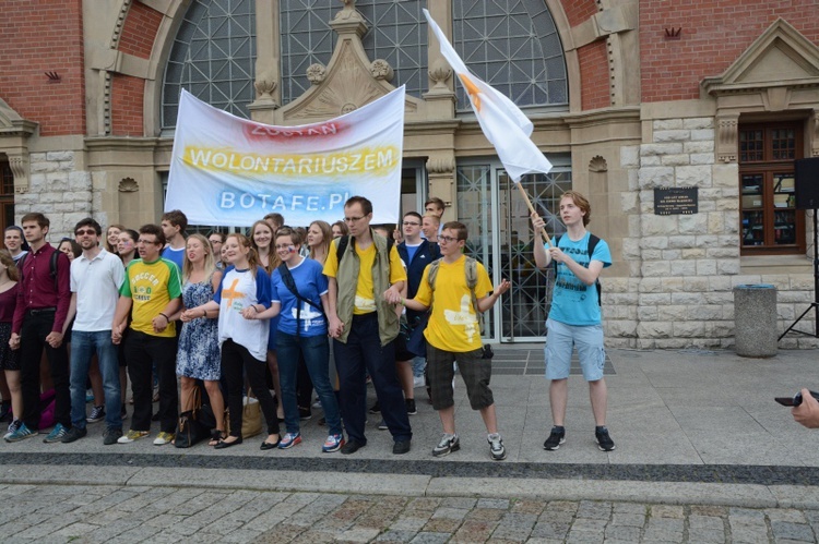 Flash mob wolontariuszy ŚDM