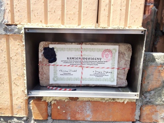 Wmurowanie kamienia węgielnego w Domu św. Józefa w Andrychowie