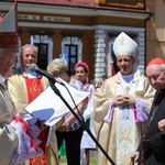Poświęcenie pomnika św. abp. Bilczewskiego w Wilamowicach