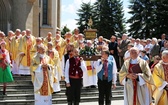 Poświęcenie pomnika św. abp. Bilczewskiego w Wilamowicach