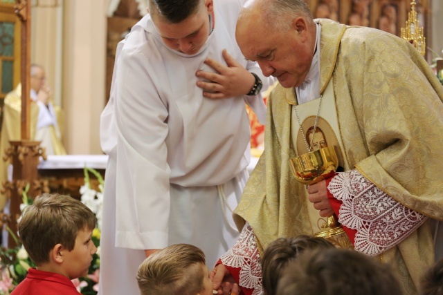 Poświęcenie pomnika św. abp. Bilczewskiego w Wilamowicach