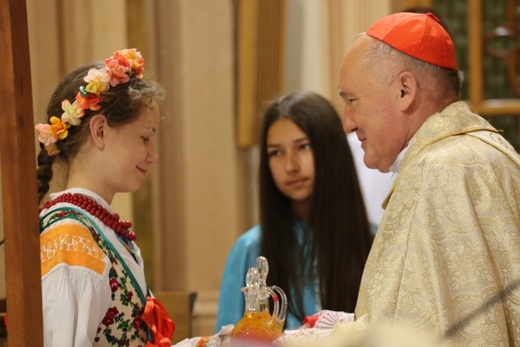 Poświęcenie pomnika św. abp. Bilczewskiego w Wilamowicach