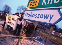 Protesty pracowników kopalni w Makoszowach w styczniu 2015 r.