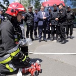 Ćwiczenia straży pożarnej przed ŚDM