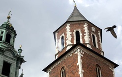 Ćwiczenia strażaków na Wawelu
