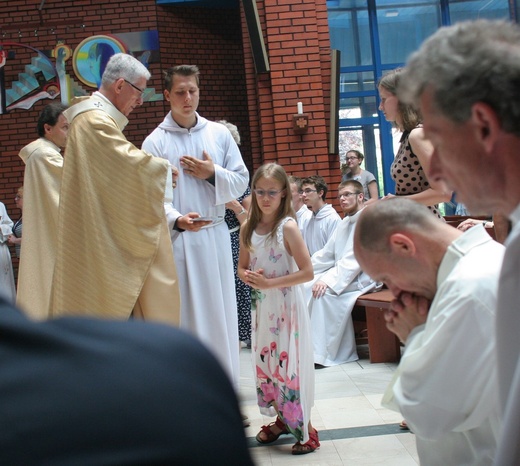 Abp Skworc błogosławi wizerunek Niepokalanej Jutrzenki Wolności w Katowicach