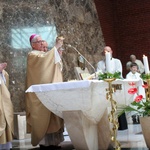 Abp Skworc błogosławi wizerunek Niepokalanej Jutrzenki Wolności w Katowicach