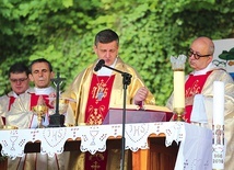 Głównym punktem obchodów była Msza Święta na dziedzińcu zamku.