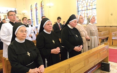 ▲	W ostatnich latach w seminarium pracowały (od lewej): s. Bernadetta, s. Hiacynta i s. Łucja.