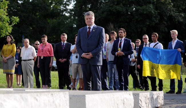 Prezydent Ukrainy oddał hołd ofiarom zbrodni wołyńskiej