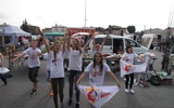 Flash mob promujący Światowe Dni Młodzieży w Przasnyszu