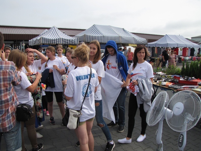 Flash mob przed ŚDM w Przasnyszu