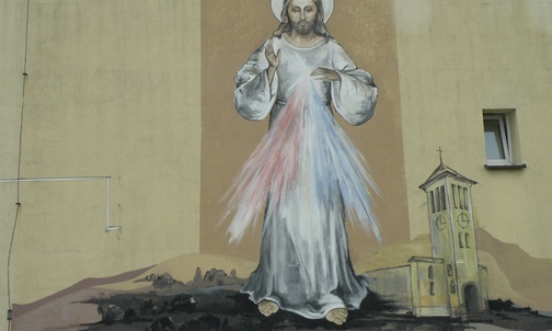 Mysłowice: Miłosierny Jezus na plebanii