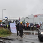 Protest przy Elektrowni Opole