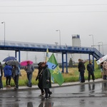 Protest przy Elektrowni Opole