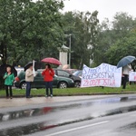 Protest przy Elektrowni Opole