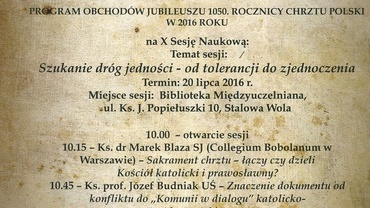 Rocznicowa sesja naukowa