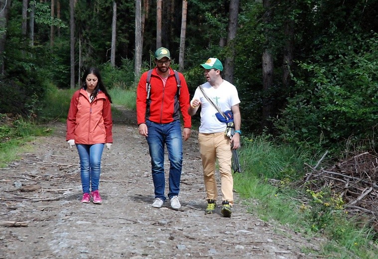 Kolumbijscy pielgrzymi na Ślęży