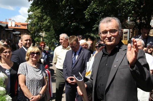 Odsłonięcie tablicy upamiętniającej "Inkę"