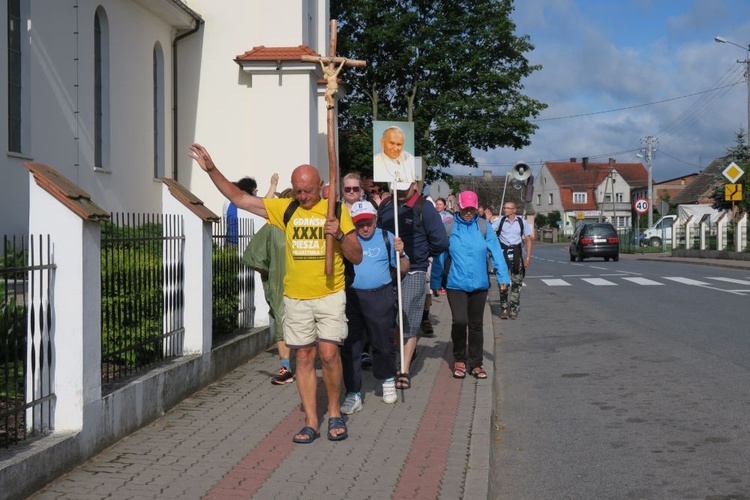 Grupa biało-żółta 34. GPP na Jasną Górę