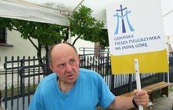 Grupa biało-żółta 34. GPP na Jasną Górę