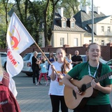 Powitanie włoskich pielgrzymów w Łowiczu