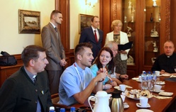 Spotkanie delegacji ŚDM w zabrzańskim ratuszu
