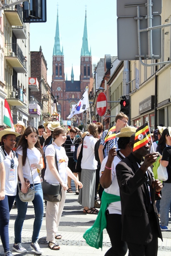 ŚDM 2016 - Marsz przez Rybnik