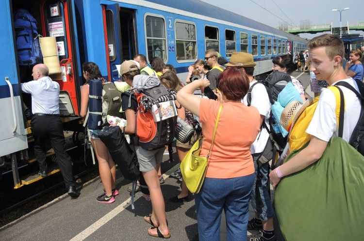 Pierwszy pociąg wyruszył z Bielska-Białej na ŚDM!