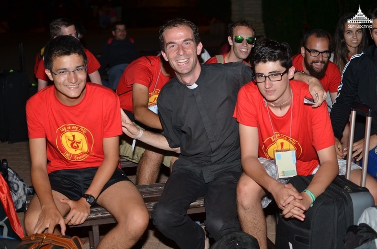 Przyjazd pielgrzymów do parafii św. Mikołaja