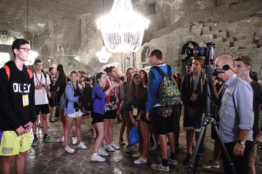 Pielgrzymi ŚDM w Kopalni Soli "Wieliczka"