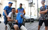 Francesco z radości złamał nogę