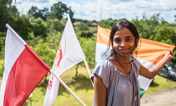Sita przyjechała na ŚDM z Indii, gdzie mieszka w ośrodku Jeevodaya dla osób dotkniętych trądem.