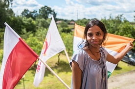 Sita przyjechała na ŚDM z Indii, gdzie mieszka w ośrodku Jeevodaya dla osób dotkniętych trądem.