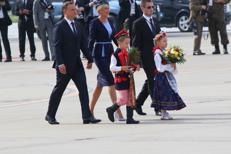 Pierwsze chwile papieża Franciszka w Polsce