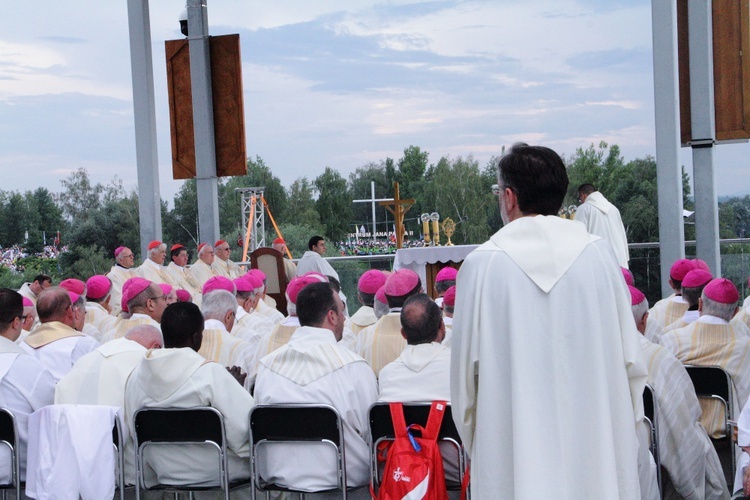 Włoscy pielgrzymi w Łagiewnikach